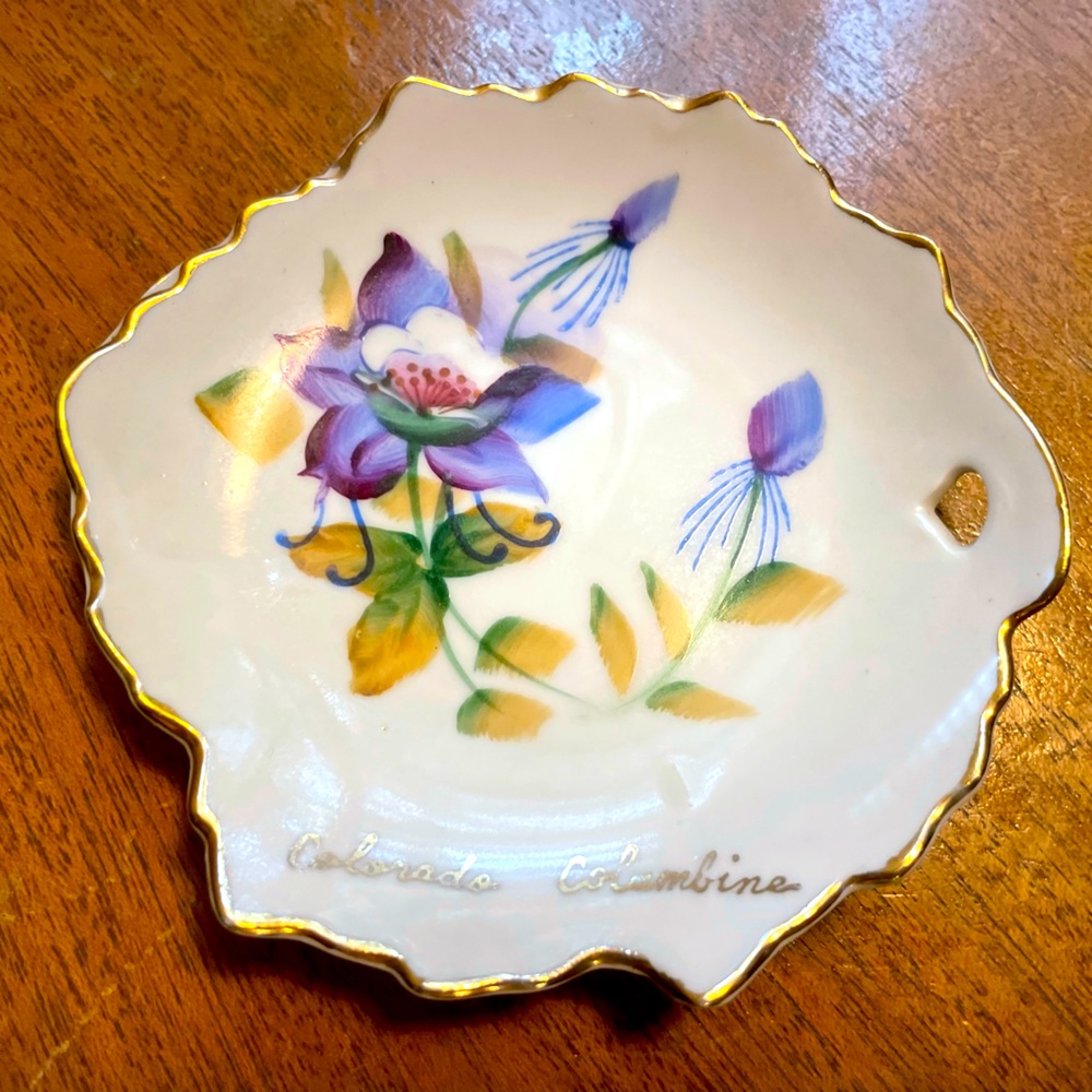 Small Porcelain Plate From Colorado